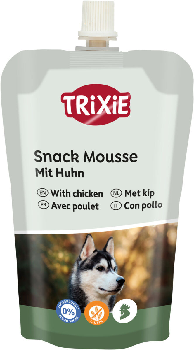 Set Schleckmatte mit Snackmousse in verschiedenen Geschmacksrichtungen